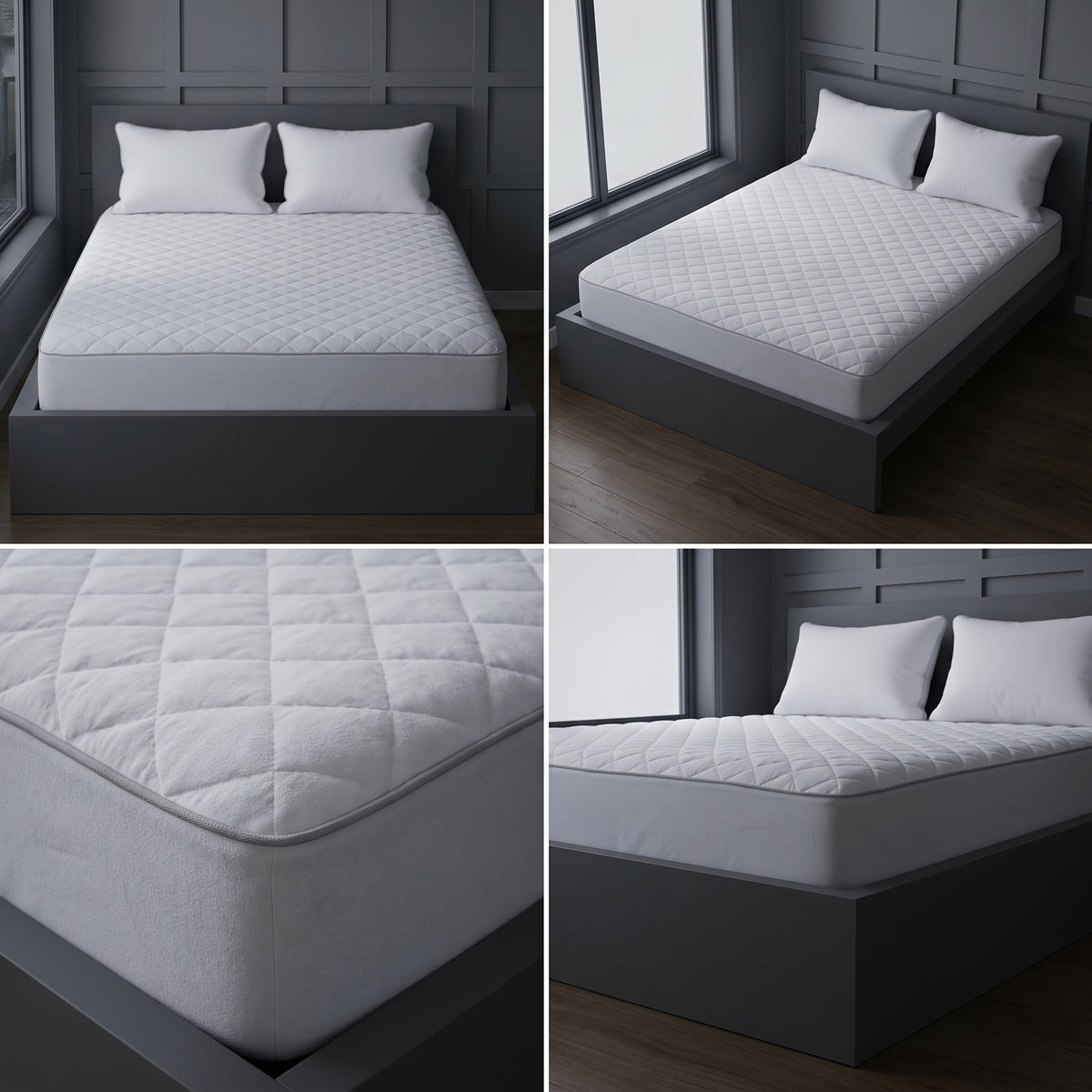 threadncloud waterproof mattress protector on a bed